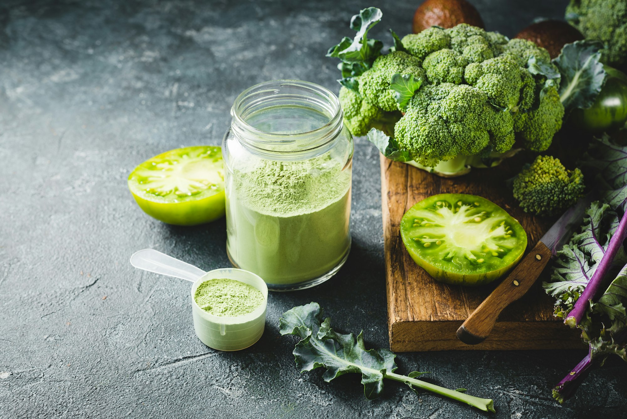 Blend of vegetable Superfoods for making smoothies